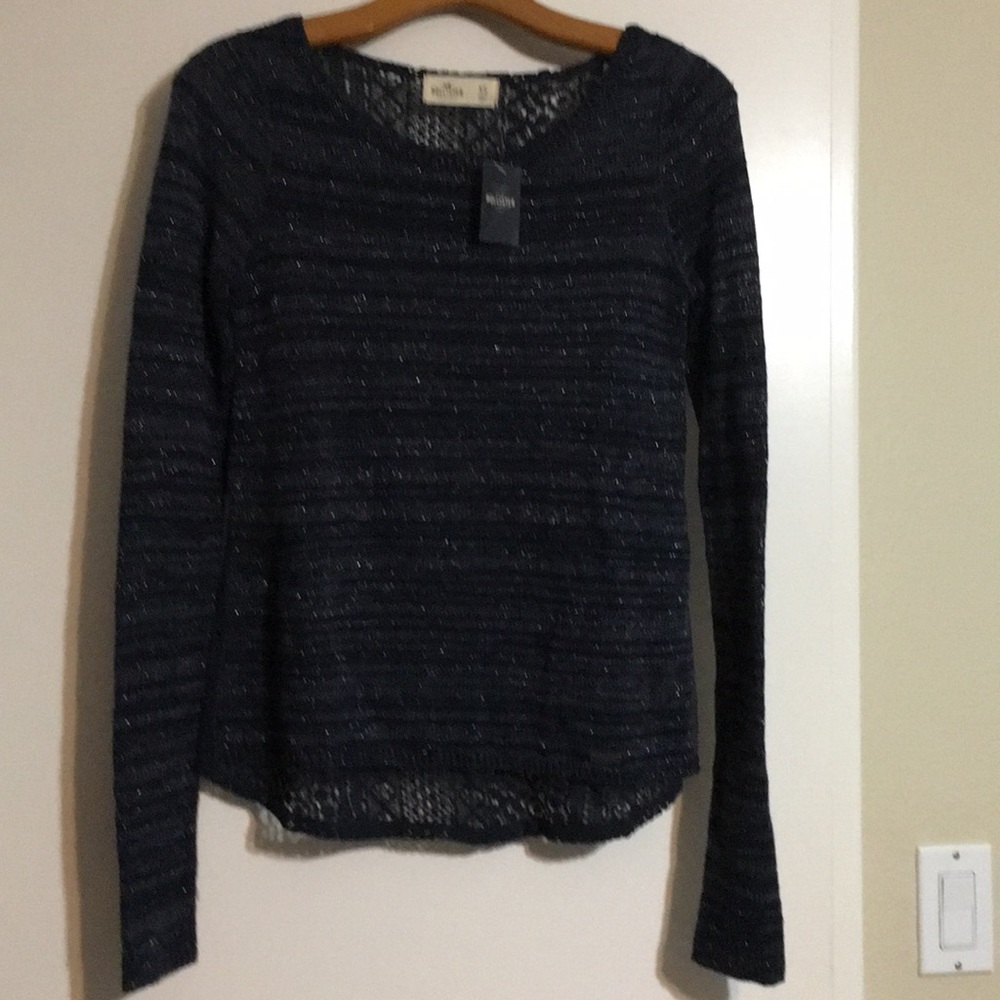 Hollister back lace sweater